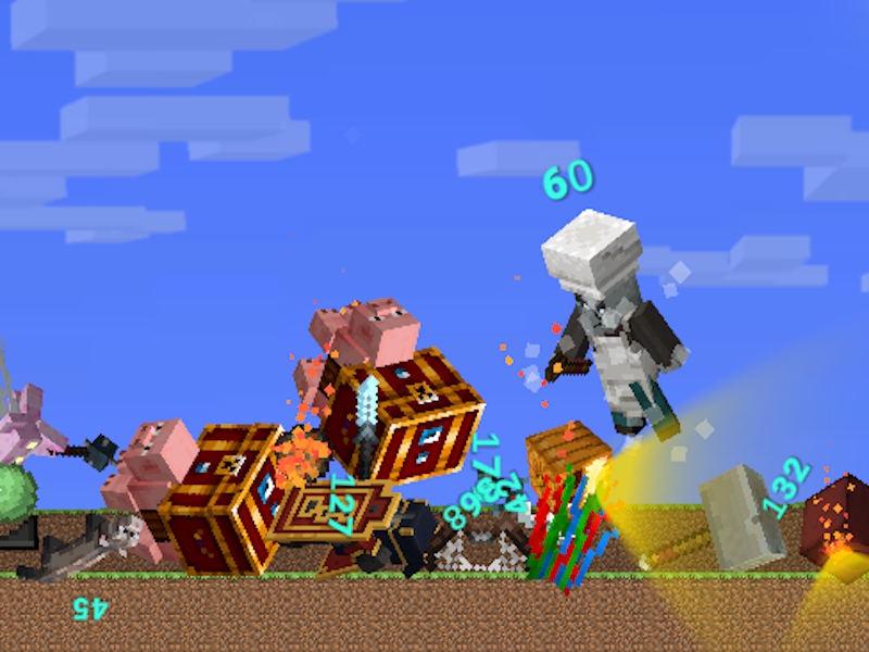 Mineblock Html5 The Mobs Farm in Mineblock! 🕹️ العب عبر الإنترنت على SGameS