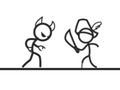 لعبة ﺔﻠﻣﺎﻛ Stickman ﺔﻴﻗﺮﺗ  على الانترنت