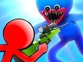 لعبة Stickman ﻞﺑﺎﻘﻣ Huggy Wuggy  على الانترنت