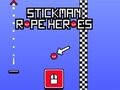 لعبة Stickman ﻞﺒﺣ ﻝﺎﻄﺑﺃ  على الانترنت