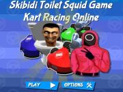 لعبة Skibidi Evalet Squid Game Kart Racing Online  على الانترنت