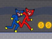 لعبة Huggy Stickman ﺏﺰﺣ ﻲﺋﺎﻨﺛ  على الانترنت