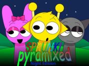 لعبة Sprunki Pyramixed: Night Edition على الانترنت