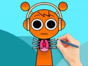 لعبة Sprunki Horror Oren :ﻦﻳﻮﻠﺘﻟﺍ ﺏﺎﺘﻛ  على الانترنت