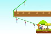 لعبة Zipline ﺫﺎﻘﻧﺇ ﺱﺎﻨﻟﺍ  على الانترنت