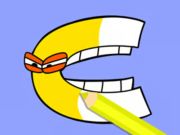 لعبة Alphabet Lore C :ﻦﻳﻮﻠﺘﻟﺍ ﺏﺎﺘﻛ على الانترنت