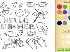 لعبة Hello Summer Coloring Book for Kids على الانترنت