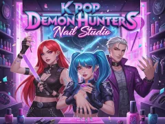 لعبة K Pop Demon Hunters Nail Studio على الانترنت