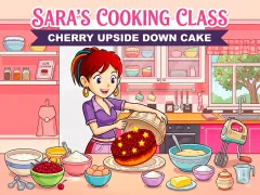 لعبة Sara’s Cooking Class: Cherry Upside Down Cake على الانترنت