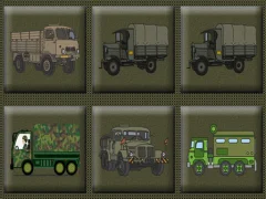 لعبة Army Trucks Memory على الانترنت