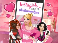 لعبة Instagirls: Valentine Dress Up على الانترنت