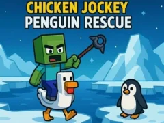 لعبة Chicken Jockey: Penguin Rescue على الانترنت