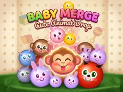 لعبة Baby Merge Cute animal drop على الانترنت