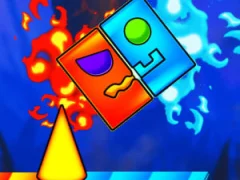 لعبة Fire And Water Geometry Dash على الانترنت