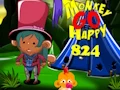 لعبة Monkey Go Happy Stage 824 على الانترنت