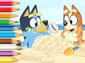 لعبة Coloring Book: Bluey On The Beach على الانترنت