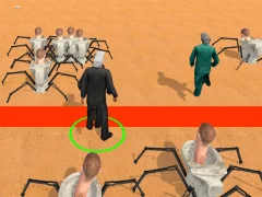 لعبة Cameraman vs Skibidi Survival على الانترنت