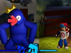 لعبة FNF vs Rainbow Friends على الانترنت