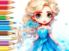 لعبة Coloring Book: Frozen Princess على الانترنت