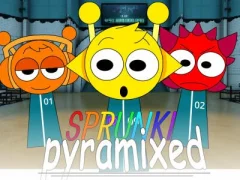 لعبة Sprunki Pyramixed: Squid Game على الانترنت