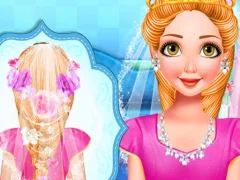 لعبة Princess wedding hairstyle على الانترنت
