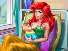 لعبة Princess Mermaid Mommy Birth على الانترنت
