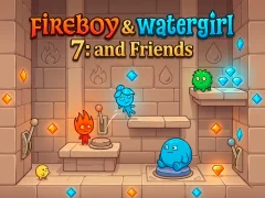 لعبة Fireboy & Watergirl 7: and Friends على الانترنت