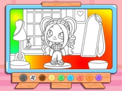 لعبة Coloring Book: Avatar Girl Dress Up Shopping على الانترنت