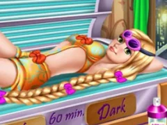 لعبة Goldie Princess Tanning على الانترنت