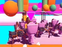 لعبة Fall Skibidi Toilet على الانترنت
