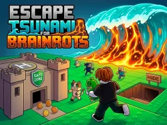 لعبة Escape Tsunami for Brainrots على الانترنت