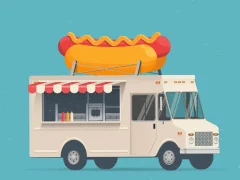 لعبة Food Trucks Jigsaw على الانترنت