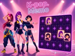 لعبة K-pop. Memo على الانترنت