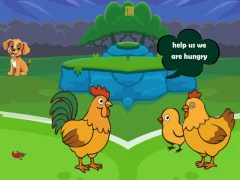 لعبة Feed Hungry Hen Family على الانترنت
