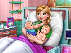 لعبة Ice Princess Twins Birth على الانترنت