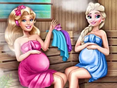 لعبة Cute Mommies Pregnant Sauna على الانترنت