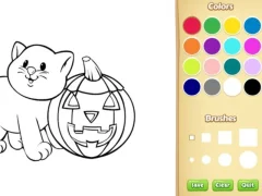 لعبة Halloween Coloring Book على الانترنت