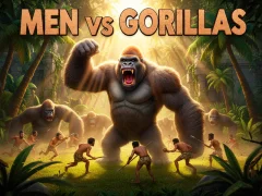 لعبة Men Vs Gorillas على الانترنت