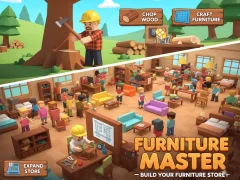 لعبة Furniture Master – Build Your Furniture Stor على الانترنت