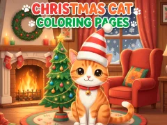 لعبة Christmas Cat Coloring Pages على الانترنت