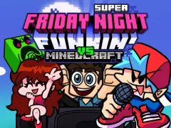 لعبة Super Friday Night Funkin Vs Minecraft على الانترنت