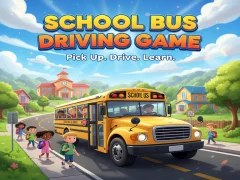 لعبة School Bus Driving Game على الانترنت