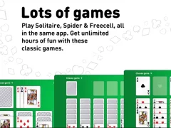 لعبة Solitaire collection: klondike, spider & freecell على الانترنت