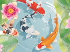 لعبة Koi Fish Pond على الانترنت