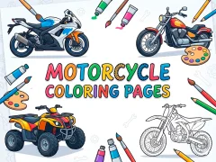 لعبة Motorcycle Coloring Pages على الانترنت
