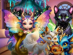 لعبة Mysterious Familiars Enchanted Bestiary على الانترنت