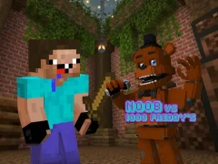 لعبة Noob vs 1000 Freddy's على الانترنت