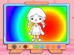 لعبة Coloring Book: Toca Boca Girl على الانترنت