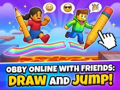 لعبة Obby online with friends: Draw and Jump! على الانترنت