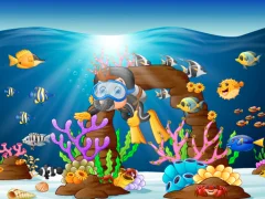 لعبة Water Dive 2D: Underwater Survival على الانترنت